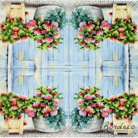 Serwetka do decoupage HOME FASHION hortensje 33x33